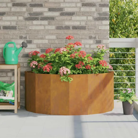 Jardinieră Ruginit Oțel 120x60x50 cm | Livrare Gratuită