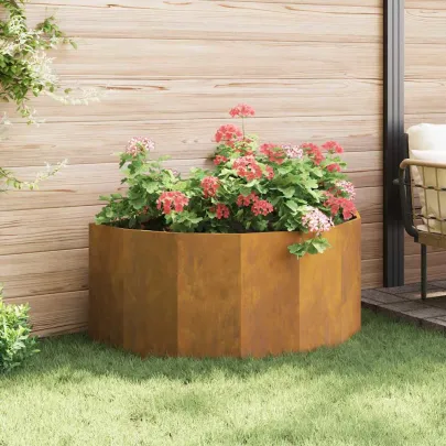 Jardinieră Ruginit Oțel 120x60x50 cm | Livrare Gratuită