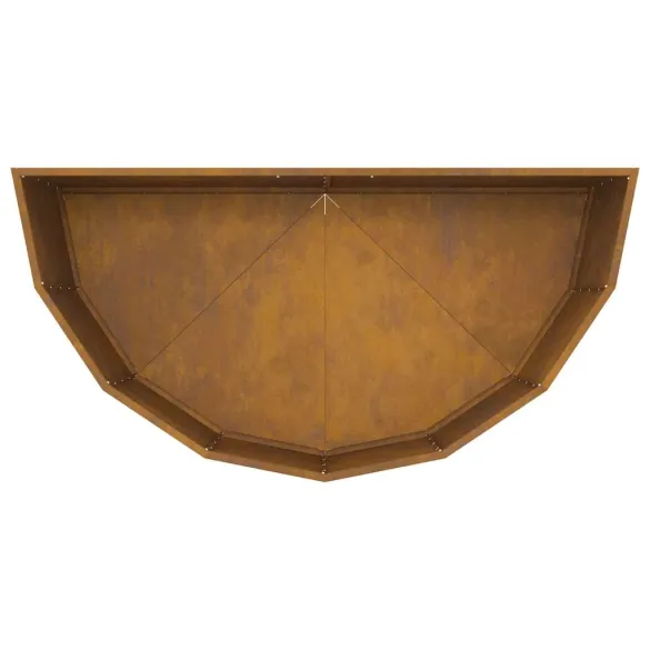 Jardinieră Ruginit Oțel 120x60x50 cm | Livrare Gratuită