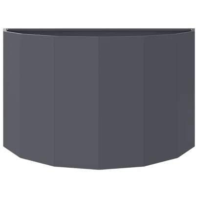 Jardinieră Antracit Oțel 90x45x50 cm - Livrare Gratuită