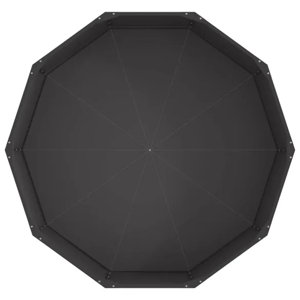 Jardinieră Oțel Negru 120x120x35 cm | Livrare Gratuită