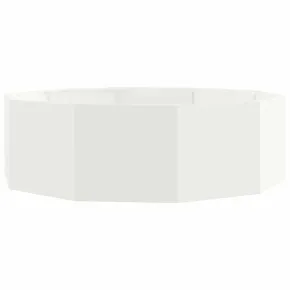 Jardinieră Albă Oțel 120x120x35 cm - Livrare Gratuită 2