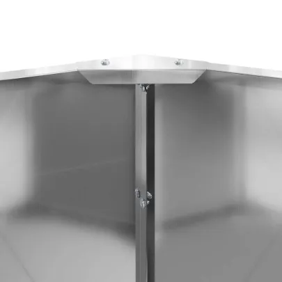 Jardinieră Argintiu Oțel Galvanizat 90x90x35 cm