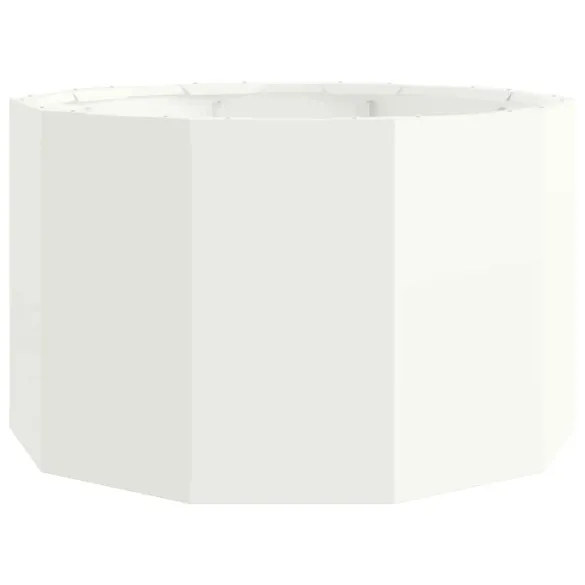 Jardinieră Albă Oțel 60x60x35 cm - Livrare Gratuită