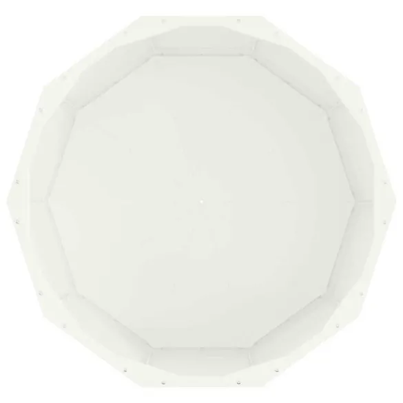 Jardinieră Albă Oțel 60x60x35 cm - Livrare Gratuită