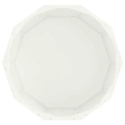 Jardinieră Albă Oțel 60x60x35 cm - Livrare Gratuită