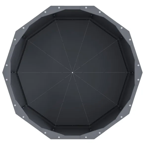 Jardinieră Antracit Oțel 60x60x35 cm - Livrare Gratuită