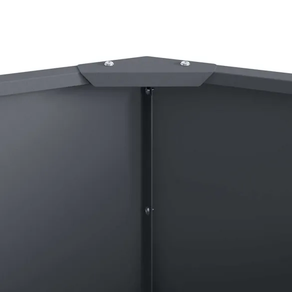 Jardinieră Antracit Oțel 60x60x35 cm - Livrare Gratuită