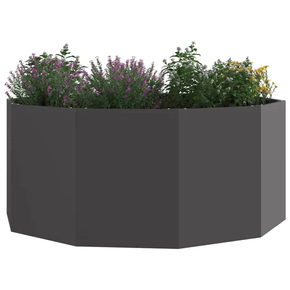 Jardinieră Oțel 120x120 cm Negru - Livrare Gratuită