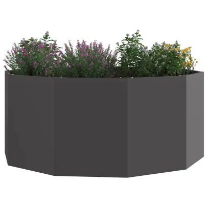 Jardinieră Oțel 120x120 cm Negru - Livrare Gratuită