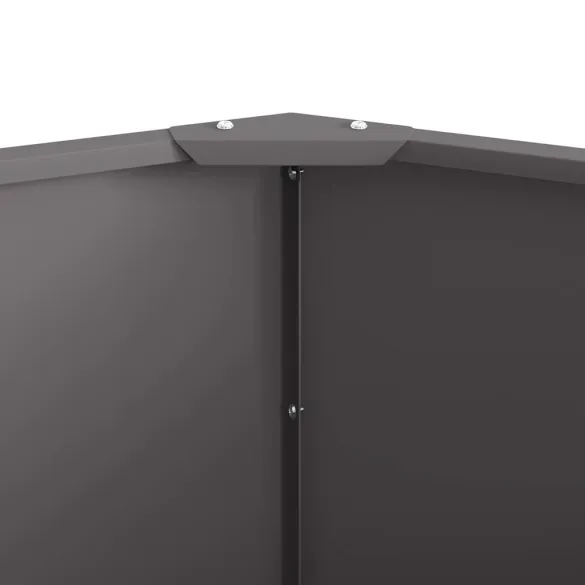 Jardinieră Oțel 120x120 cm Negru - Livrare Gratuită