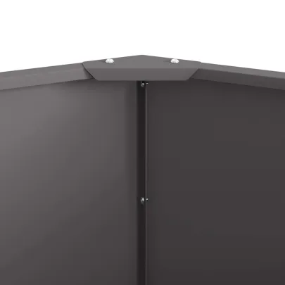 Jardinieră Oțel 120x120 cm Negru - Livrare Gratuită