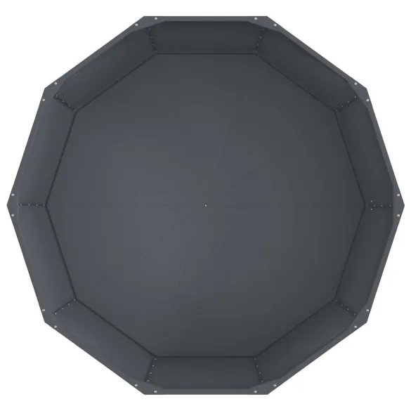 Jardinieră Antracit Oțel 120x120x50 cm - Livrare Gratuită