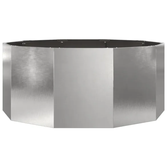 Jardinieră Argintiu Oţel Inoxidabil 120x120 cm - Livrare Gratuită