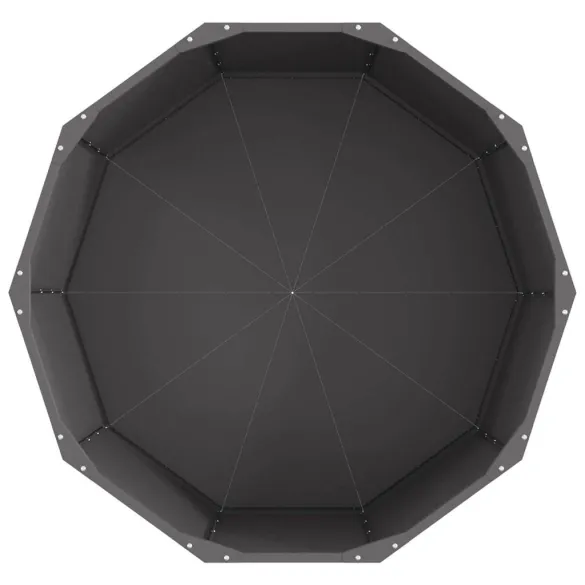 Jardinieră Oțel Negru 90x90x50 cm | Livrare Gratuită