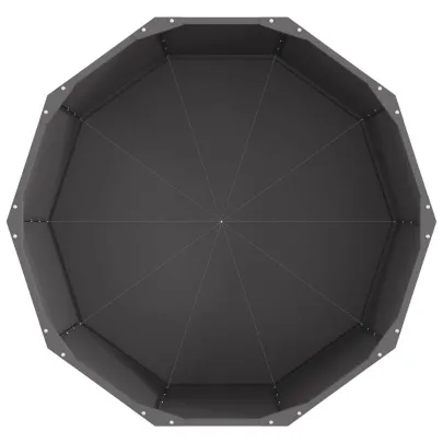 Jardinieră Oțel Negru 90x90x50 cm | Livrare Gratuită