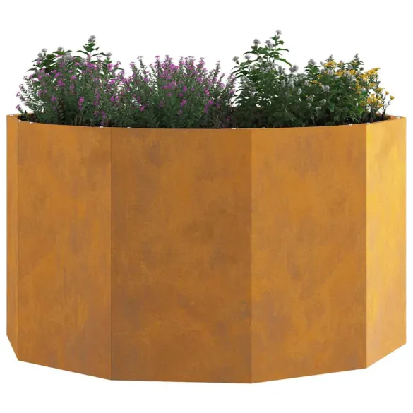 Jardinieră Rustică 90x90x50 cm Oțel Rezistent | Livrare Gratuită
