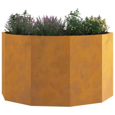 Jardinieră Rustică 90x90x50 cm Oțel Rezistent | Livrare Gratuită