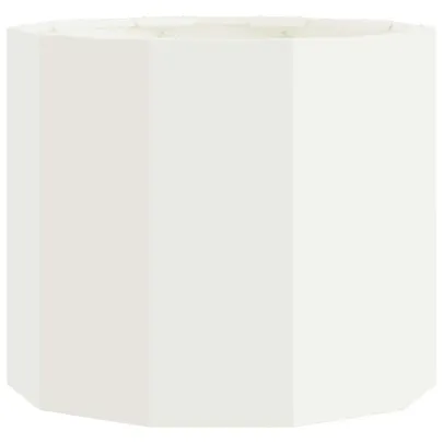 Jardinieră Albă Oțel 60x60x50 cm - Livrare Gratuită