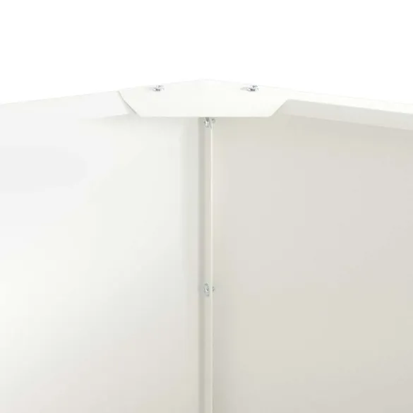 Jardinieră Albă Oțel 60x60x50 cm - Livrare Gratuită