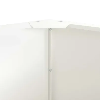 Jardinieră Albă Oțel 60x60x50 cm - Livrare Gratuită