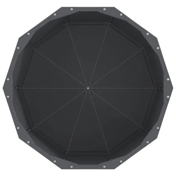 Jardinieră Antracit Oțel 60x60x50 cm - Livrare Gratuită