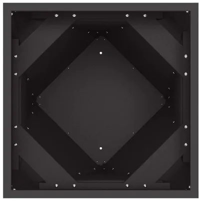 Jardinieră 2 bucăți Negru Oțel 30x30x75 cm | Livrare Gratuită