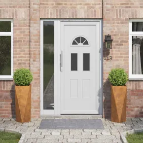 Jardinieră Ruginită Oțel 2 Bucăți | 30x30x75 cm