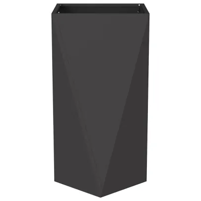 Jardinieră Negru Oțel 40x40x75 cm - Livrare Gratuită