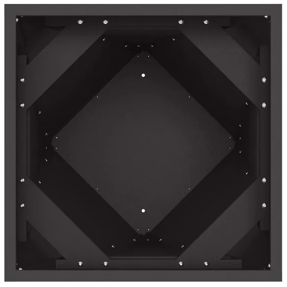 Jardinieră Negru Oțel 40x40x75 cm - Livrare Gratuită