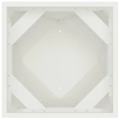 Jardinieră Albă Oțel 40x40x75 cm - Livrare Gratuită