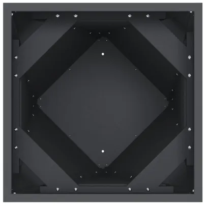 Jardinieră 2 bucăți Antracit Oțel 40x40x75 cm