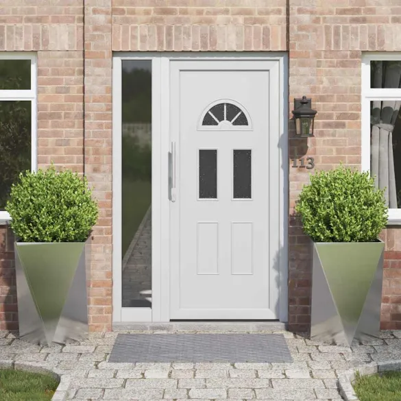 Jardinieră 2 pcs Argintiu Oțel Inoxidabil 50x50x75 cm