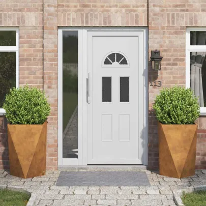 Jardinieră Ruginit Oțel 50x50x75 cm - 2 Piese