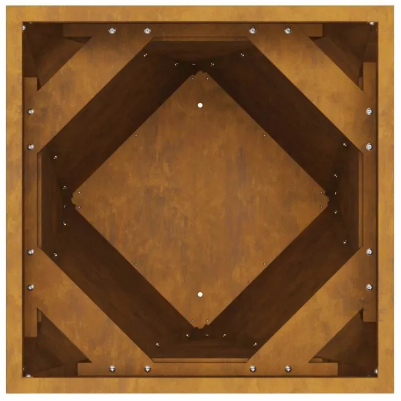 Jardinieră Ruginit Oțel 50x50x75 cm - 2 Piese