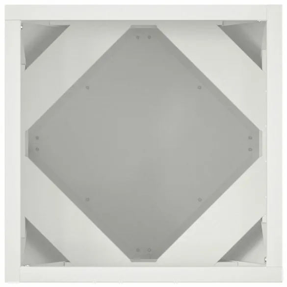 Jardinieră Albă Oțel 30x30x30 cm - Livrare Gratuită