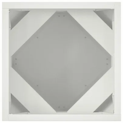 Jardinieră Albă Oțel 30x30x30 cm - Livrare Gratuită