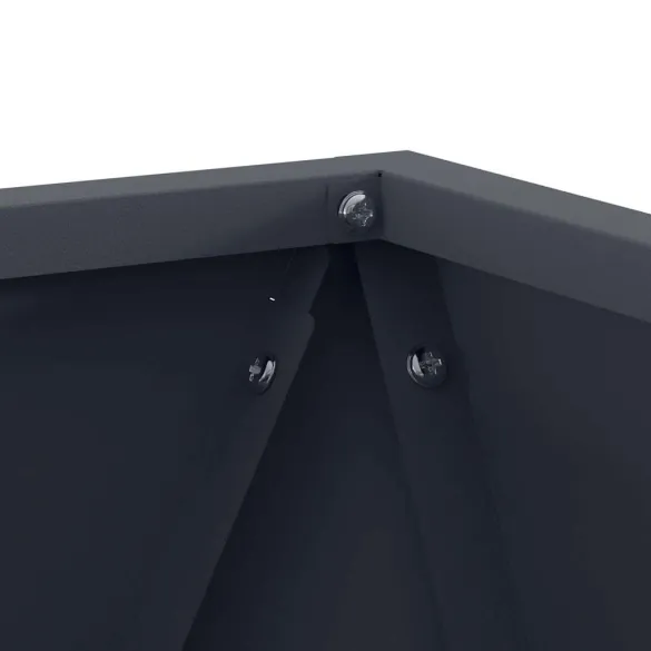 Jardinieră Antracit Oțel 30x30x30 cm - Ghiveci Grădină