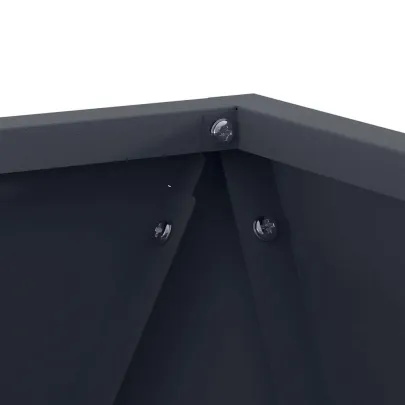 Jardinieră Antracit Oțel 30x30x30 cm - Ghiveci Grădină