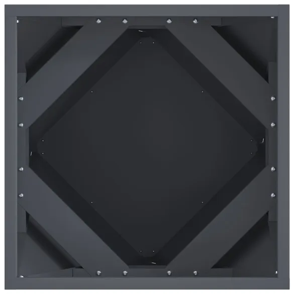 Jardinieră Antracit Oțel 40x40x40 cm - Livrare Gratuită