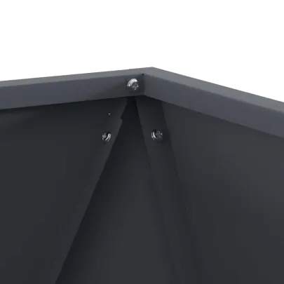 Jardinieră Antracit Oțel 40x40x40 cm - Livrare Gratuită