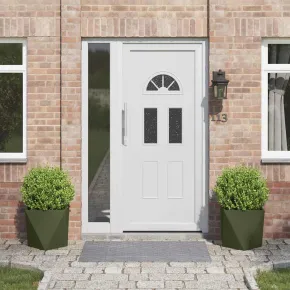 Jardinieră 2 bucăți Verde măsliniu 40 cm Oțel