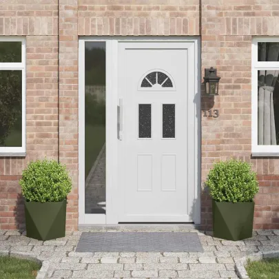 Jardinieră 2 bucăți Verde măsliniu 40 cm Oțel