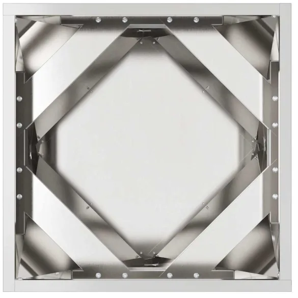 Jardinieră 2 bucăți Oțel Inoxidabil 40x40x40 cm Argintiu