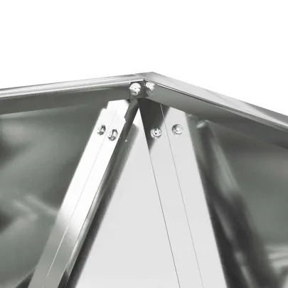 Jardinieră Oțel Galvanizat 40x40x40 cm - Set 2 Piese