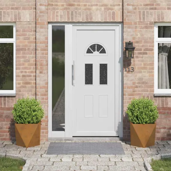 Jardinieră Ruginită 2 bucăți 40x40x40 cm | Oțel Rezistent