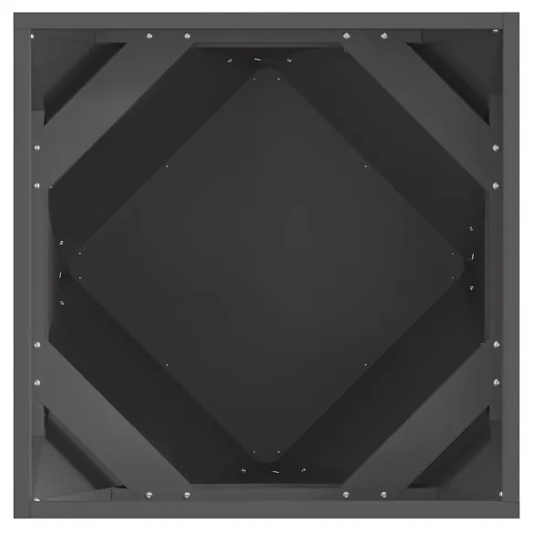 Jardinieră Negru Oțel 50x50x50 cm - Livrare Gratuită