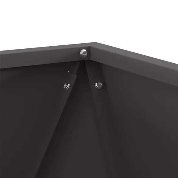 Jardinieră Negru Oțel 50x50x50 cm - Livrare Gratuită