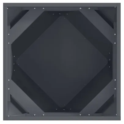 Jardinieră Antracit Oțel 50x50x50 cm - Livrare Gratuită