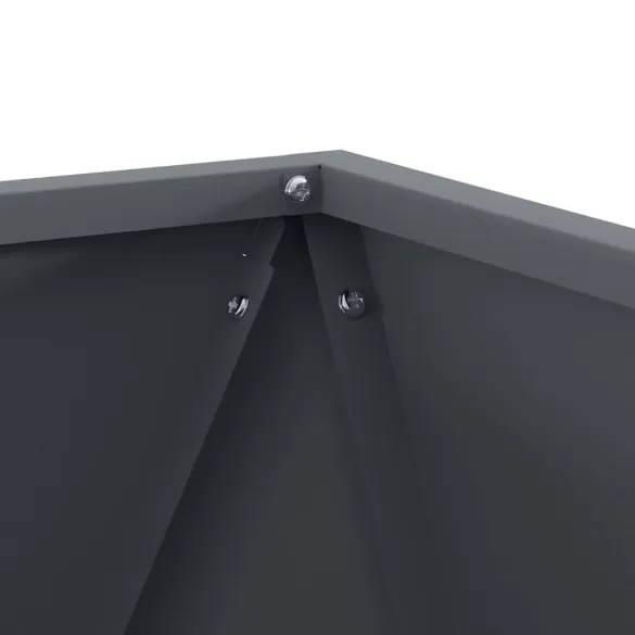 Jardinieră Antracit Oțel 50x50x50 cm - Livrare Gratuită